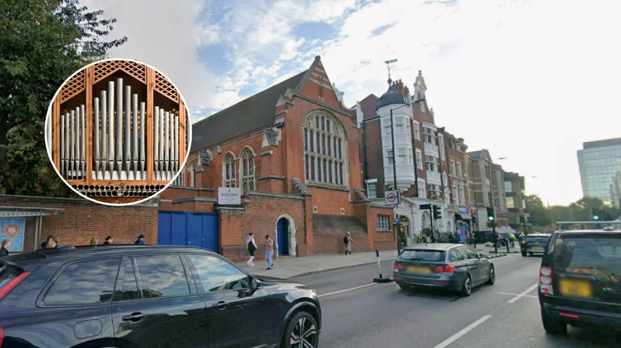 Sacred Heart Hammersmith Pipe Organ: Rare Loret from Paris Needs £250k