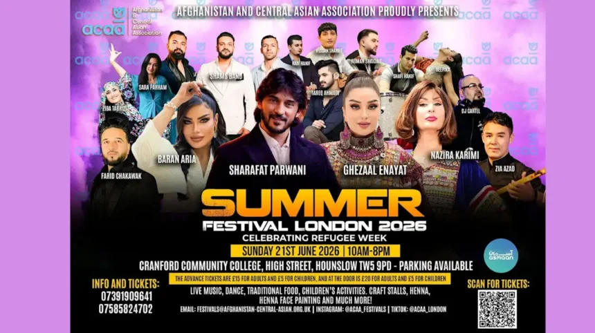 ACAA Afghan Summer Festival MELA 2026 UK Refugee