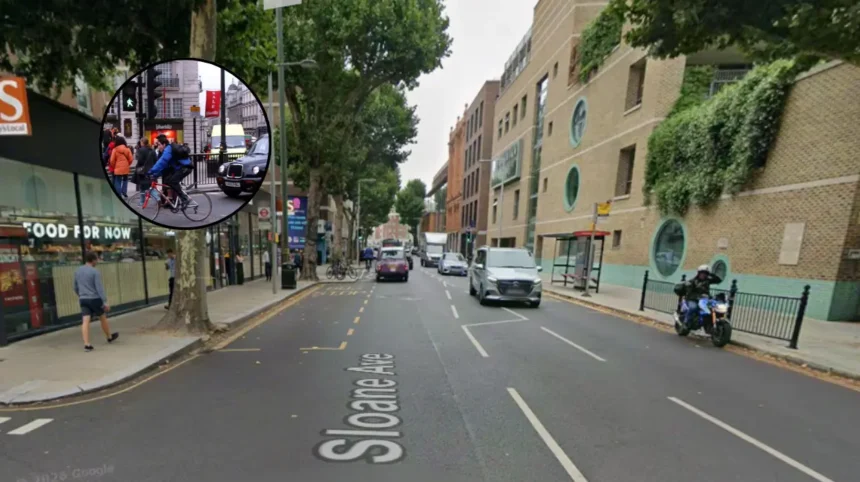 Cyclist Runs Red Lights With Children | West London 2026