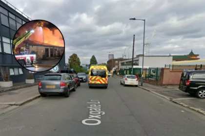Huge Warehouse Fire Erupts in Brent as 150 Firefighters Battle Blaze — Brent, 2026