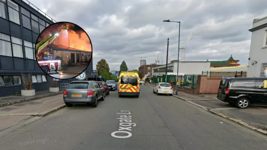 Huge Warehouse Fire Erupts in Brent as 150 Firefighters Battle Blaze — Brent, 2026