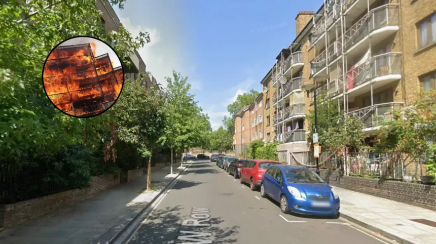 Fire erupts at Kensal Town flats block, London 2026